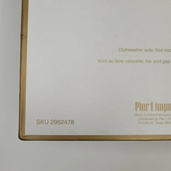 Pier 1 Imports Holiday Season Appetizer Plates Set of 4 Christmas Wish 6" Dinner - Picture 11 of 11